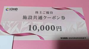 飯田グループ施設共通クーポン券 10000円分 江の島アイランドスパ 宮古島来間リゾートシーウッド 他 2025年6月30日迄 株主優待券