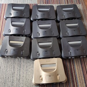 1円スタート　ジャンク　現状品　ゲーム機本体　任天堂　 ニンテンドウ　64　10台　 Nintendo　 N64　まとめ売り　まとめて　