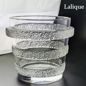 伝統的な葡萄紋様★ラリック リックヴィール アイスバケット ワインクーラー lalique ricquewihr サイン有 フランス アンティーク