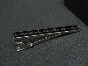 ■美品■ BURBERRY バーバリーブラックレーベル タイピン ネクタイピン アクセサリー メンズ 紳士 ビジネス ブラック系 DE6904