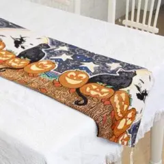 テーブルランナー ハロウィン 飾り 33*180cm ポリエステル製 刺繍 食卓