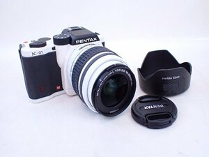 PENTAX/ペンタックス ミラーレス デジタル一眼カメラ K-01 ホワイト 18-55 ズームレンズキット 1628万画素 マーク・ニューソン § 70287-17