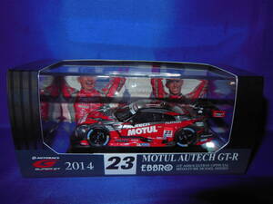 1/43　限定モデル　MOTUL　AUTECH　R35　GT-R　SUPER GT500　2014年　CHAMPION　台座サイン入り　松田次生　EBBRO