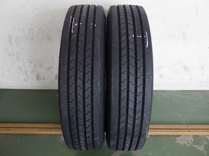 225/80R17.5 123/122L ヨコハマ RY237 中古 8分山 2本セット サマータイヤ 2018年製 L17166