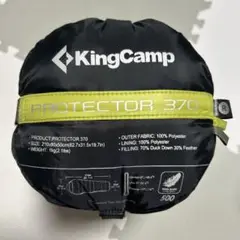 KingCamp 寝袋 シュラフ グリーン 収納袋付き キャンプ 防災用