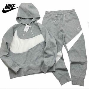 NIKEナイキ　テックフリース　スウェットパーカー&パンツ　セットアップ　DD8223-063 DH1024-063 グレー　XLサイズ