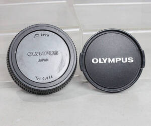 121943 【良品 オリンパス】 OLYMPUS 49mm レンズキャップ&レンズリアキャップ