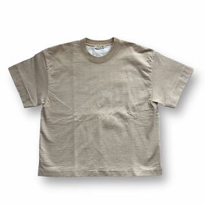 送料370円　美品　AURALEE stand up tee オーラリー　スタンドアップ　Tシャツ カットソー レディース　ベージュ　1