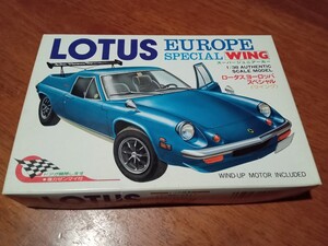 プラモデル ゼンマイ 未組立 ロータスヨーロッパスペシャル WING スーパージュニアーカー 1/38