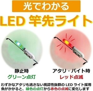 【 送料無料 】Freell ◆竿先ライト 穂先ライト ヒットセンサー 2個 ＋ CR425 リチウム電池 5個付き 予備電池 予備バッテリー 夜釣り＜