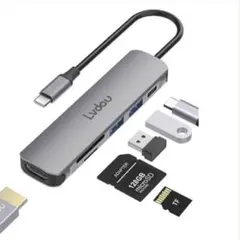 早い者勝ち✨️Lvdou USB C ハブ アダプタ 6-in-1 マルチポート