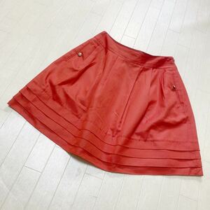 3949☆ UNITED ARROWS GREEN LABEL RELAXING ボトムス スカート カジュアルスカート レディース 40 レッド