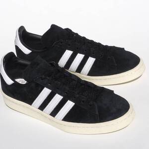 美品!! 20年製 US 8 / 26cm adidas キャンパス80s 黒 BLACK スエード CAMPUS 80s 天然皮革