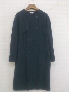 ◇ BEAUTY & YOUTH UNITED ARROWS ノーカラー 長袖 トレンチコート ダークネイビー レディース P