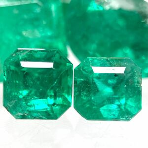 1円〜!!〔天然エメラルドおまとめ22ct〕n 約4.4g ルース 裸石 宝石 emerald jewelry ベリル ジュエリー w5 11