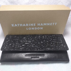 未使用※キャサリンハムネット/KATHARIN HAMNETT LONDON　革長財布※送料無料