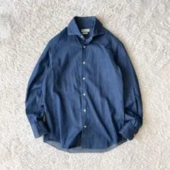 極美品 camicianista ホリゾンタルカラーシャツ 15 1/2