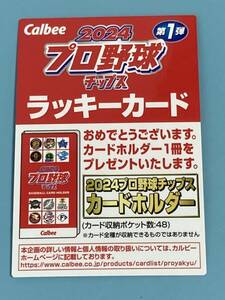 ラッキーカード★2024 カルビープロ野球チップス 第1弾♪♪