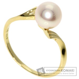 MIKIMOTO ミキモト アコヤパール 真珠 リング・指輪 K14イエローゴールド レディース 中古