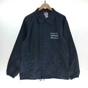 □□ Champion チャンピオン コーチジャケット Mサイズ ネイビー やや傷や汚れあり