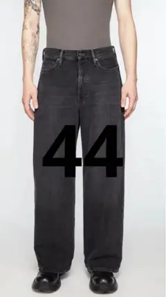 Acne Studios 1981Mバギーフィットジーンズ ブラック44