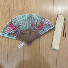 花柄 扇子と専用ケース