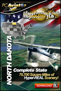 Download MegaSceneryEarth 2.0 North Dakota FSX ノースダコタ州 アドオンソフト