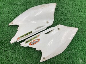 KX250F サイドカバー 左右 白 36001-0022/36001-0033 カワサキ 純正 中古 36001-0022 36001-0033 割れ欠け無し 修復素材やペイント素材に