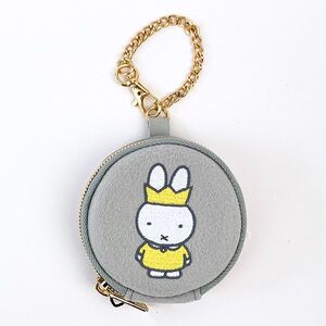 ミッフィー miffy コインケース (グレー) 小物入れ ミニポーチ イヤホンケース