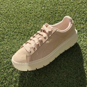 美品25 PUMA BASKET PLATFORM TRACE SOFT WN