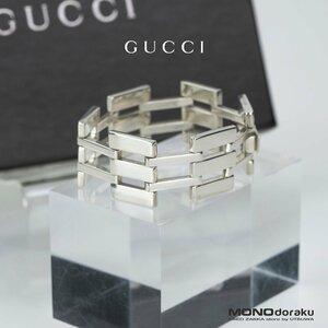 グッチ ヘビーゲートリンク ブレスレット GUCCI HEAVY GATE LINK BRACELET スターリングシルバー