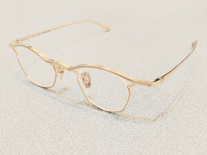 新品 FACTORY900 ファクトリー900 日本製　ブランド　メガネ　眼鏡　高級感　上品　軽い　メタル　ゴールド