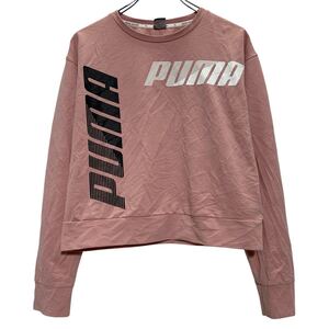 PUMA 長袖 ロゴTシャツ XL キッズ 160～ ピンク プーマ プルオーバー ロンT ロングTシャツ 古着卸 アメリカ仕入 a612-8408