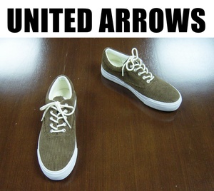 ユナイテッドアローズローカットスニーカー/UNITED ARROWS BEAUTY&YOUTH ビューティー&ユース/コーデュロイ/26cm