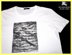 大人気サイズ L(3) バーバリーブラックレーベル BURBERRY BLACK LABEL ノバチェック柄デザインプリント Tシャツ