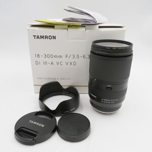 1円〜 TAMRON タムロン 18-300mm F/3.5-6.3 Di III-A VC VXD FOR FUJIFILM X (APS-C) ズームレンズ 箱付 動作未確認 y236-3365589【Y商品】