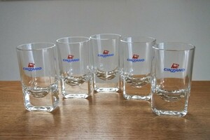 送料無料 CINZANO チンザノ グラス ガラス製 中古品 5個