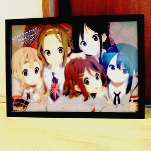 【送料無料】 けいおん! フレーム入り 3D ポスター K-ON! 平沢 唯 秋山 澪 田井中 律 琴吹 紬 中野 梓 HTT イベント～Thank You!～ 記念品