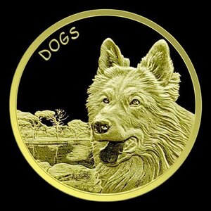 [保証書・カプセル付き] 2023年 (新品) フィジー「犬」純金 1オンス 金貨