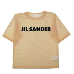 ジルサンダー JIL SANDER ロゴ シースルー カットソー シアーTシャツ 半袖 JSPM705040 トップス ピンク S レディース