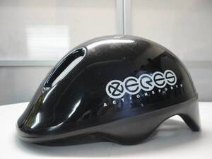 ★XERESセレス★ジュニア向け自転車用ヘルメット★52-56cm★黒★