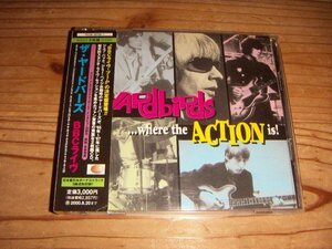 ●即決！CD：THE YARDBIRDS ...WHERE THE ACTION IS! BBCライヴ ザ・ヤードバーズ：帯付：2枚組：ボーナストラック付き全38曲