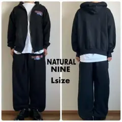 00s NATURAL NINE ヘビーウエイトスウェットセットアップ上下 B系