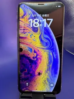 【超美品】02 iPhone Xs 64GB SIMフリー シルバー フィルム付