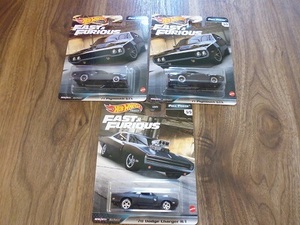 3台セット ワイルドスピード FULL FORCE ダッジチャージャー Plymouth GTX プリムスプリマス Dodge Charger R/T FAST&FURIOUS