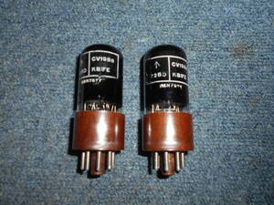 CV1988 （6SN7GTY） Valve Electronic ２本　　中古品