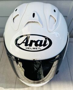 Arai アライ SNELL RX-7 R IV 59-60㎝ Lサイズ ホワイト 白 フルフェイス ヘルメット 2007年製 日本製 グラスホワイト