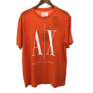 未使用品◆ARMANI EXCHANGE アルマーニエクスチェンジ 半袖 カットソー サイズ:L◆ オレンジ メンズ トップス