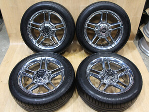 B602 希少 PIAA RACING 17X7J+27 PCD139.7 ダンロップ ENASAVE RV505 215/55R17 JAPAN JWL-T 規格品 100 200系 ハイエース レジアスエース