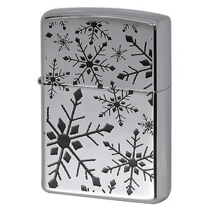 絶版/ヴィンテージ Zippo ジッポー 中古 2005年製造ZIPPO Paul Smith 雪の結晶 ブラック ランダム [A]使用感少なく状態が良い